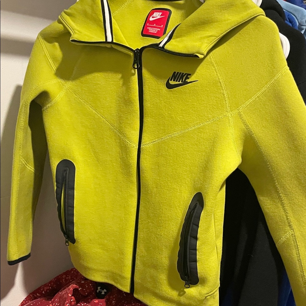 Nike Tech Kids Lime Green Jacket